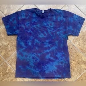 Tie Dye Crumple Tee Shirt
Large Crew Neck
Gildan 100% Heavy Cotton